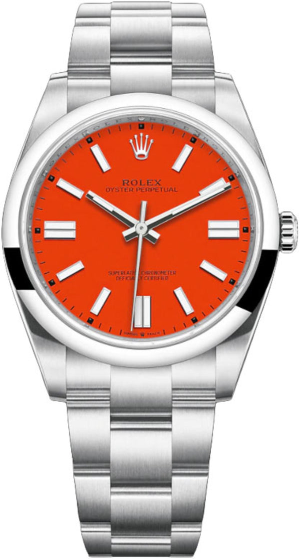 Oyster Perpetual 41mm 124300 Coral Red