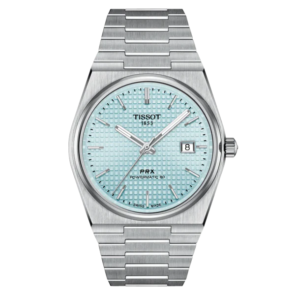 Tissot PRX Powermatic 80 Silver Stainless Steel Ice Blue Dial