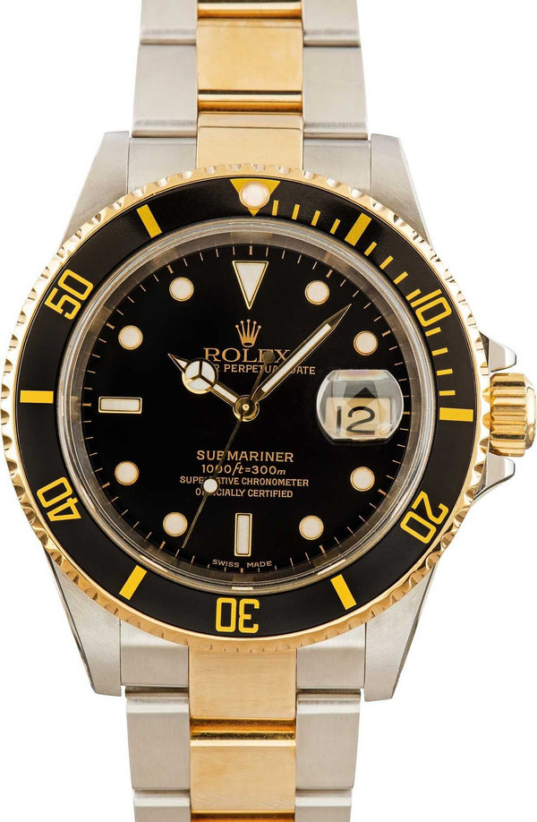 Rolex Submariner 16613 Black Dial